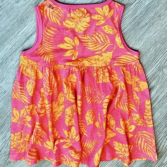 First Impressions Toddler Girls Simple Palm Tunic, Sweet Berry Size 3T - Picture 6 of 6